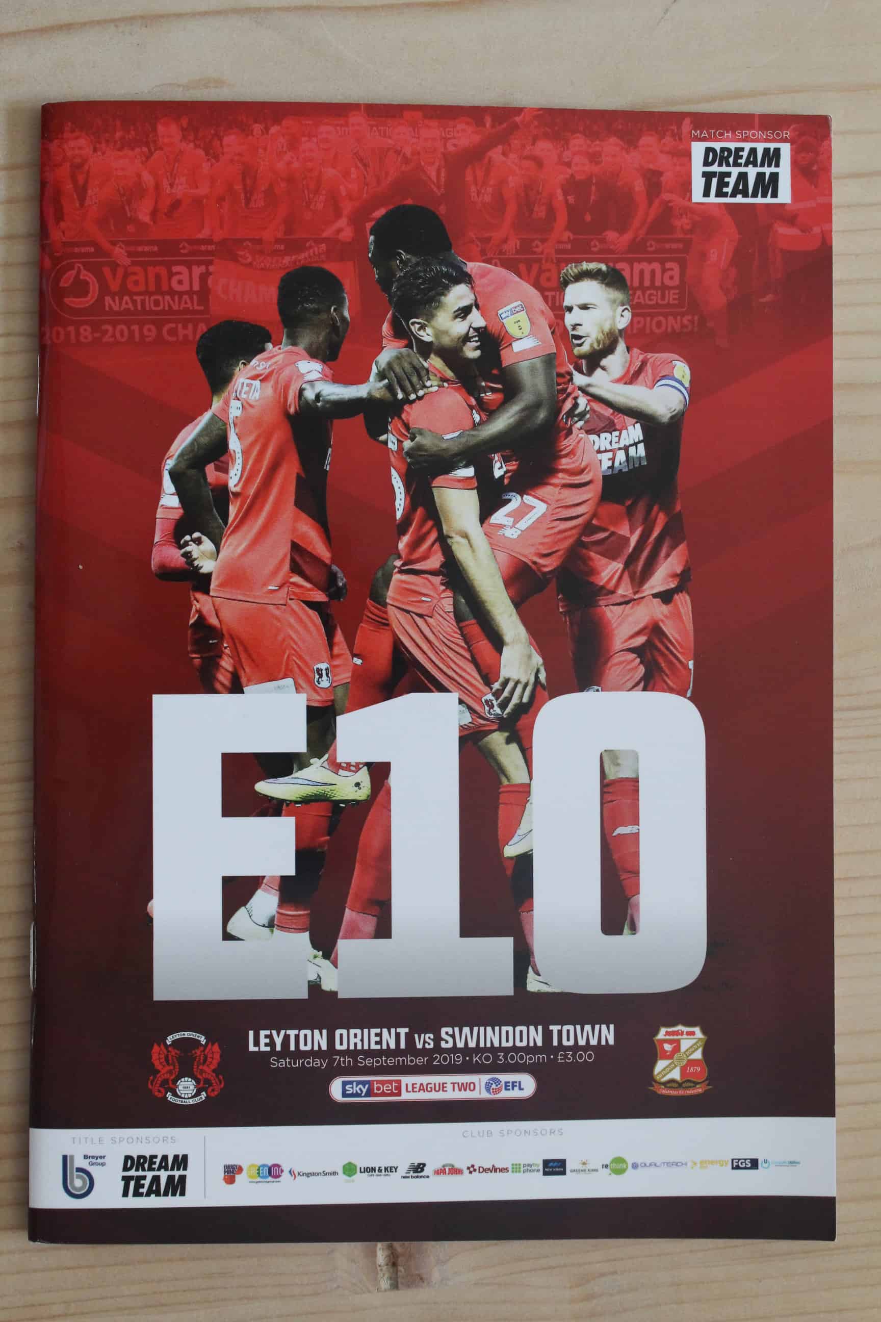 Leyton Orient FC v Swindon Town FC